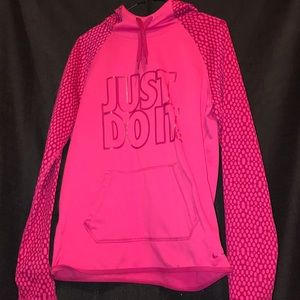 Pink Nike therma -fit hoodie